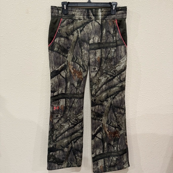 Under Armour Mossy Oak Fleece Pants Camo Wide Leg Stretch Waist Women’s Medium? - Picture 1 of 14